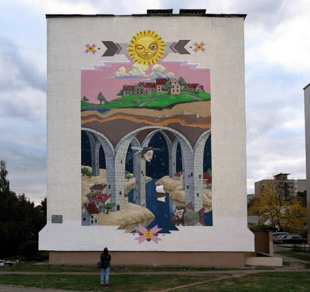 Мурал в Минске. Автор: Kislow.