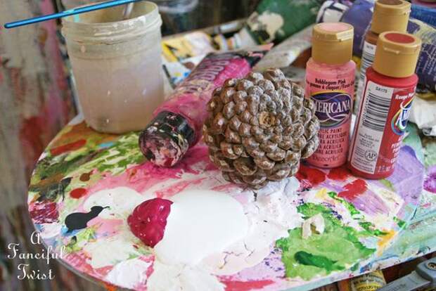 Pinecone flowers 11