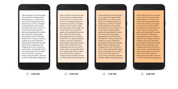 Google Play Книги обзавелись ночным режимом чтения