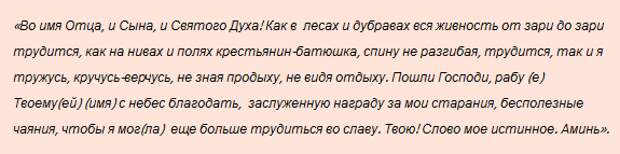 заговор чтобы взяли на работу