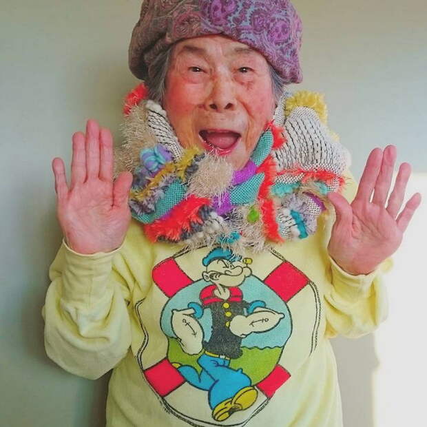 Emiko Weavings - 93-летняя фотомодель Emiko Weavings - 93-летняя фотомодель