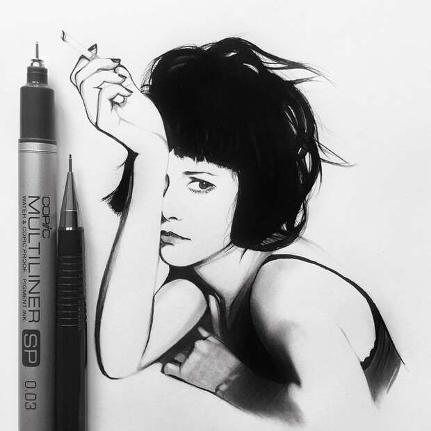 Необычайно реалистичные рисунки шариковой ручкой