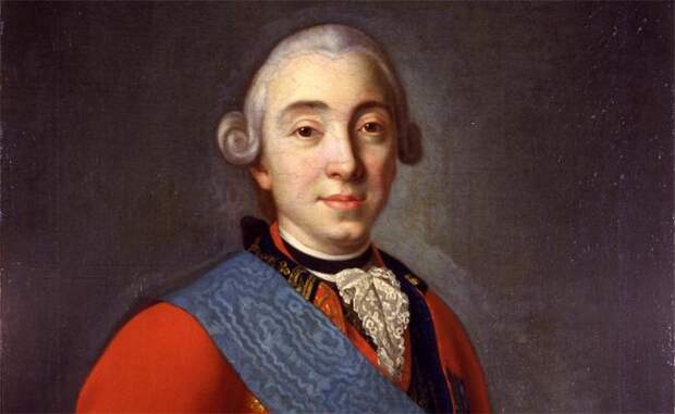 На фото: портрет императора Петра III (rопия с оригинала Ф. С. Рокотова 1750-х годов)