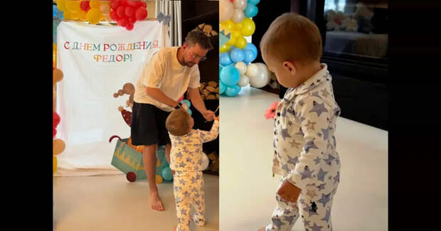 Александр Петров с женой Викторией отпраздновали первый день рождения сына Фёдора