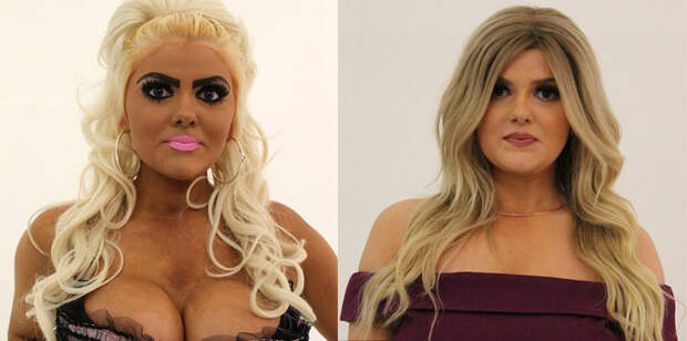 Фанатке Барби, которая поливается автозагаром дважды в день, показали, что такое правильный макияж