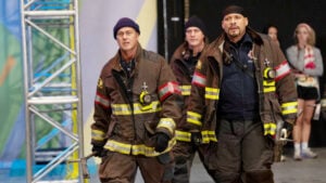 Severide and his team on Chicago Fire Season 13 Episode 13.
