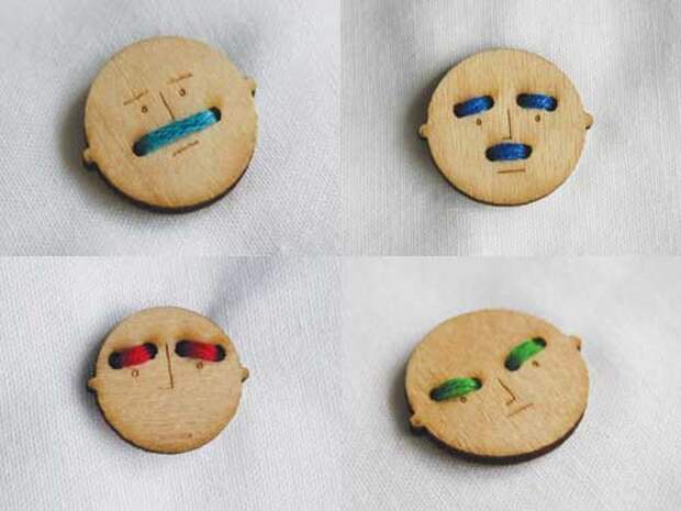 Пуговки - мордочки mr Button
