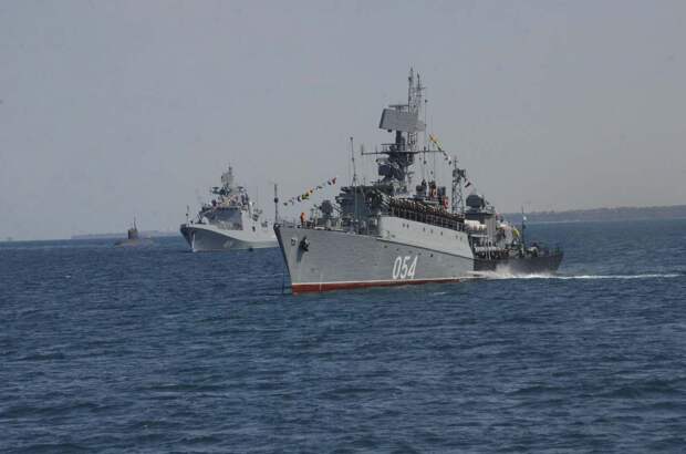Маневры Черноморского флота ВМФ РФ. Источник изображения: 