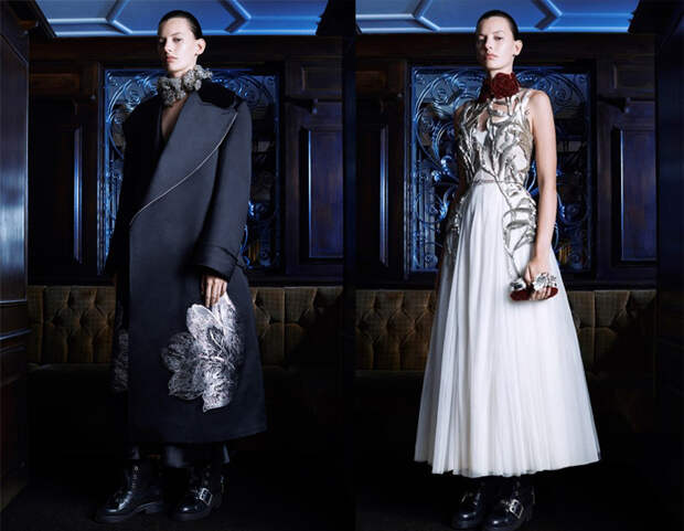 Фотографии из лукбука Alexander McQueen. Коллекция Сары Бертон. Фотографии из лукбука Alexander McQueen. Коллекция Сары Бертон.