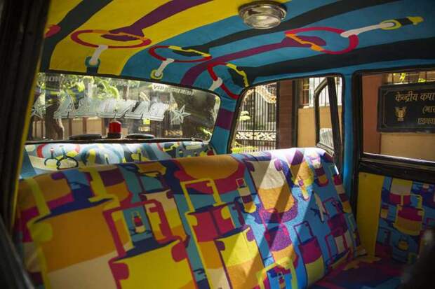 Вот как индийские дизайнеры оформляют салоны такси авто, дизайн, салон, такси