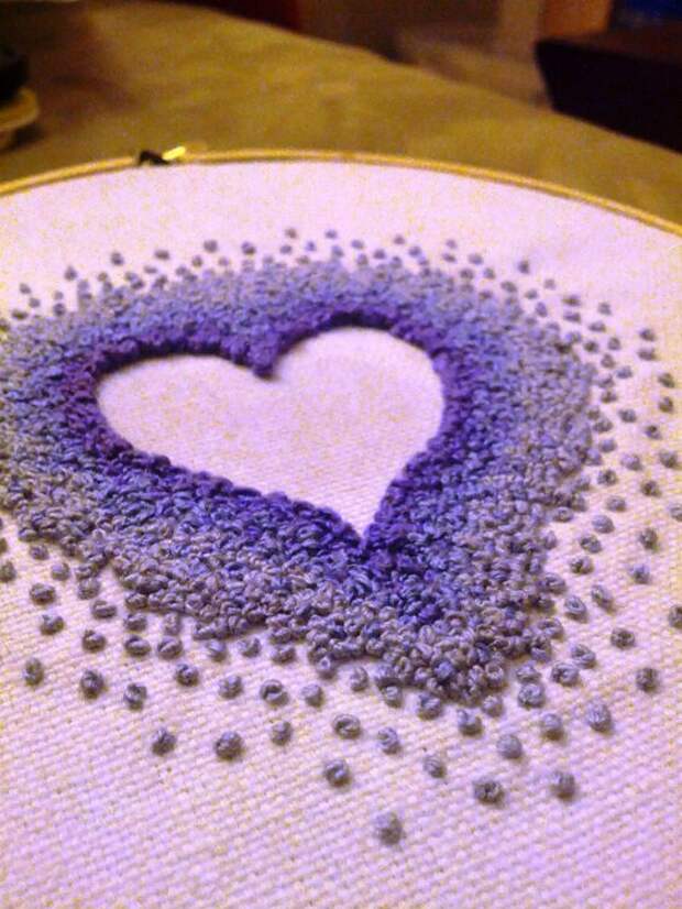 Negative space embroidery: интересный прием в вышивке
