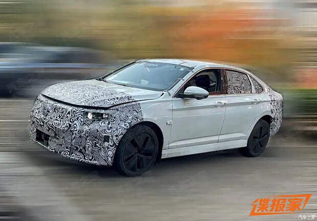 Электрифицированный Volkswagen Jetta на подходе: первые фото
