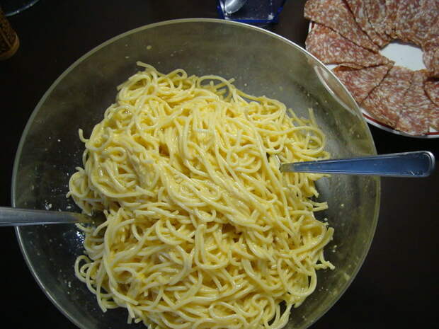 Омлет с макаронами 3
