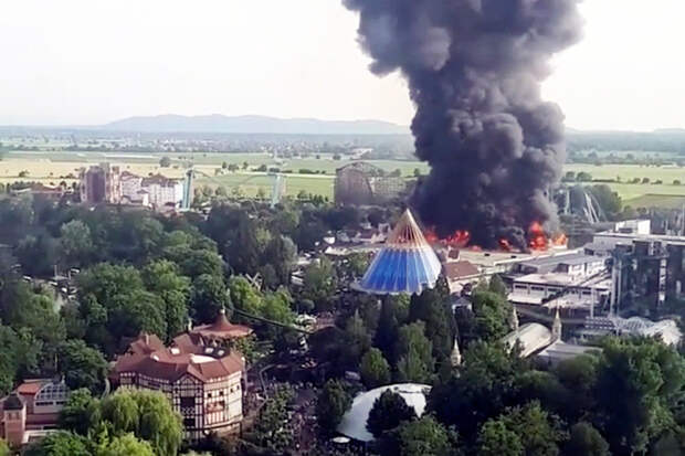 В результате пожара в немецком парке аттракционов никто не пострадал
