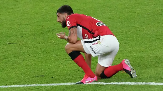 Жиго получил красную карточку в игре с «Уфой» и пропустит матч с ЦСКА