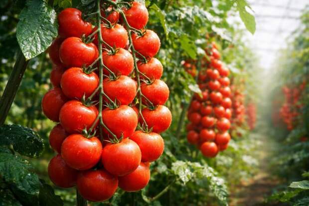 Черри-гигант по урожайности: сладкие плоды висят гроздьями даже в холодном сентябре С