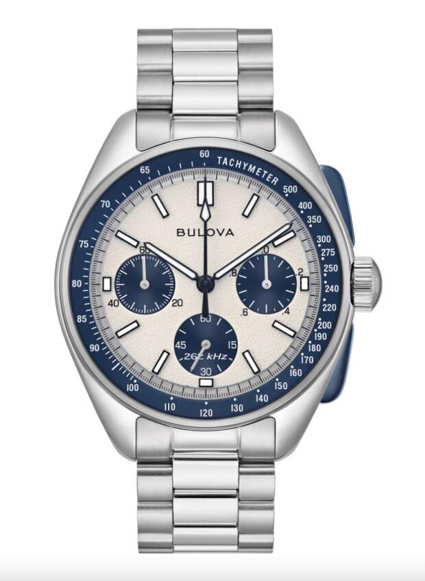 Bulova Lunar Pilot 43.5mm Watch; shop watches at Huckberry