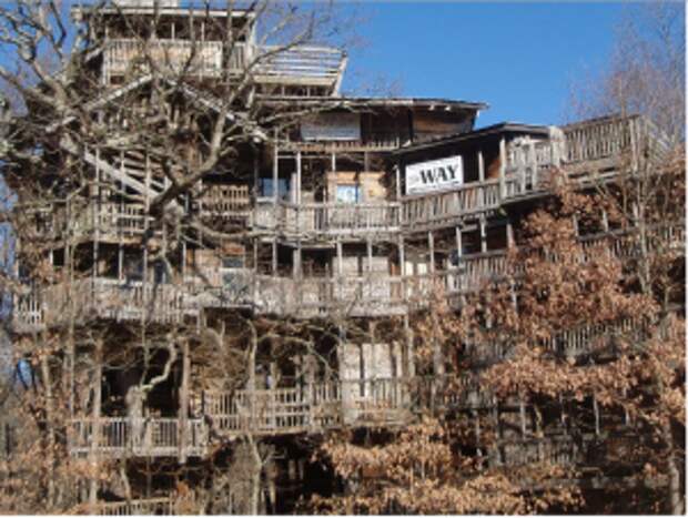 Do You Like Things that Are Dangerous & Fun? Check Out This Massive Tree House!
