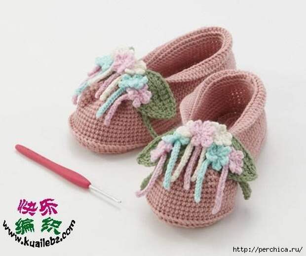 Ирина_Зелёная: Пинетки-туфельки для малышек - супер подборка
