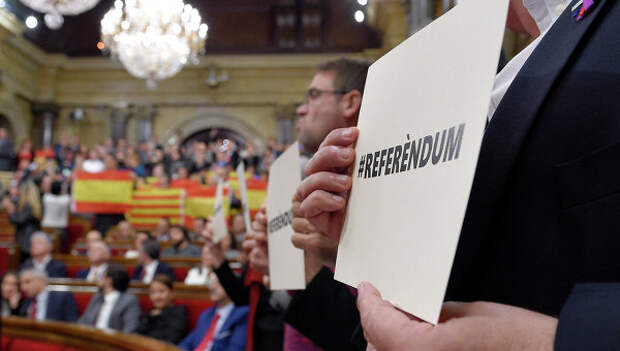 Заседание парламента Каталонии