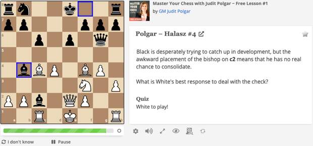 Judit Polgar teaches you opening tactics
