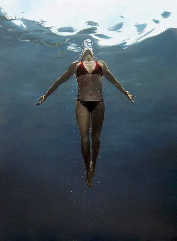 Плавающие женщины: картины Eric Zener
