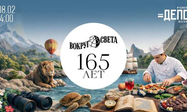 «Вокруг света» приглашает читателей в большое гастрономическое путешествие, которое пройдет в фудмолле «ДЕПО.Москва»