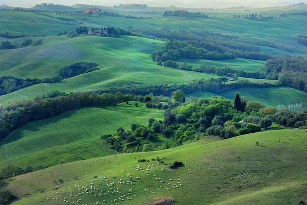 Величие сельской местности Тосканы 
