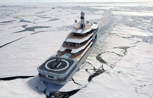 Роскошная яхта-ледокол SeaXplorer для комфортного путешествия (14 фото)