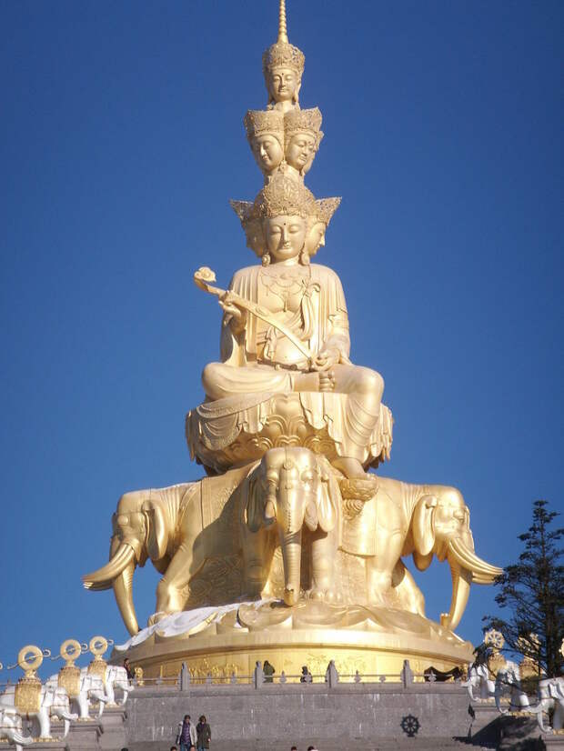 14. Статуя Бодхисаттвы Самантабхадры, Сычуань, Китай высота, мир, статуя