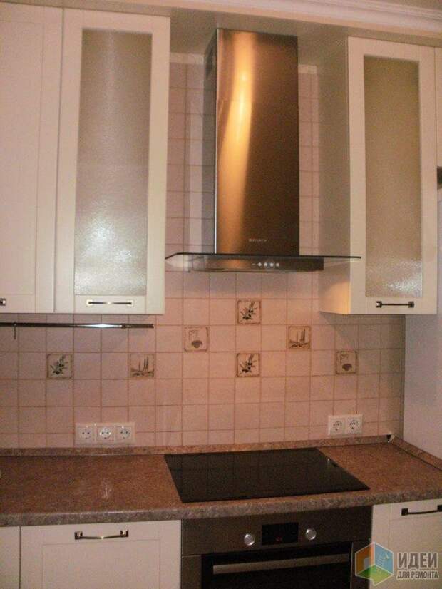 Кухня в доме П44, установка кухонного гарнитура Кухня в доме П44, установка кухонного гарнитура