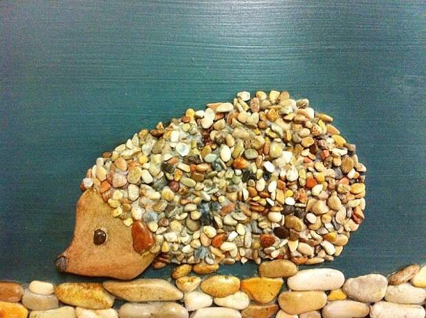 Замечательная работа из морских камешков! А Вам нравится?
