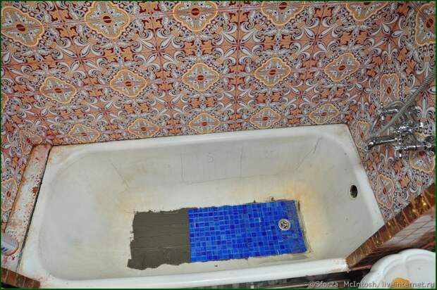 Для рукастых. Облицовка мозаикой чугунной ванны