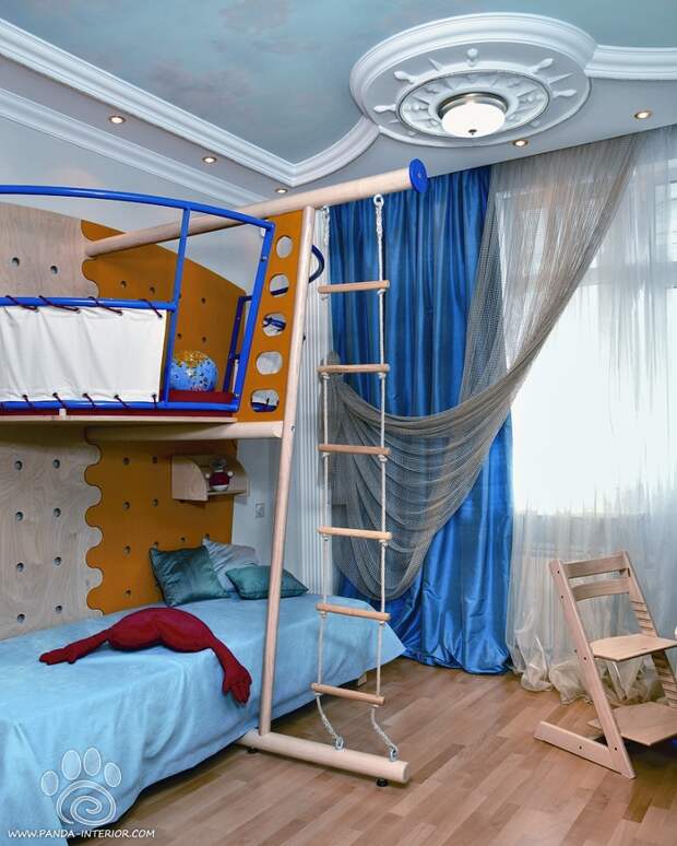 детские комнаты в морском стиле фото 3