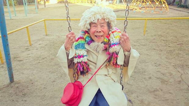 Emiko Weavings - 93-летняя фотомодель Emiko Weavings - 93-летняя фотомодель