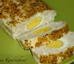 Мясной хлеб с яйцом