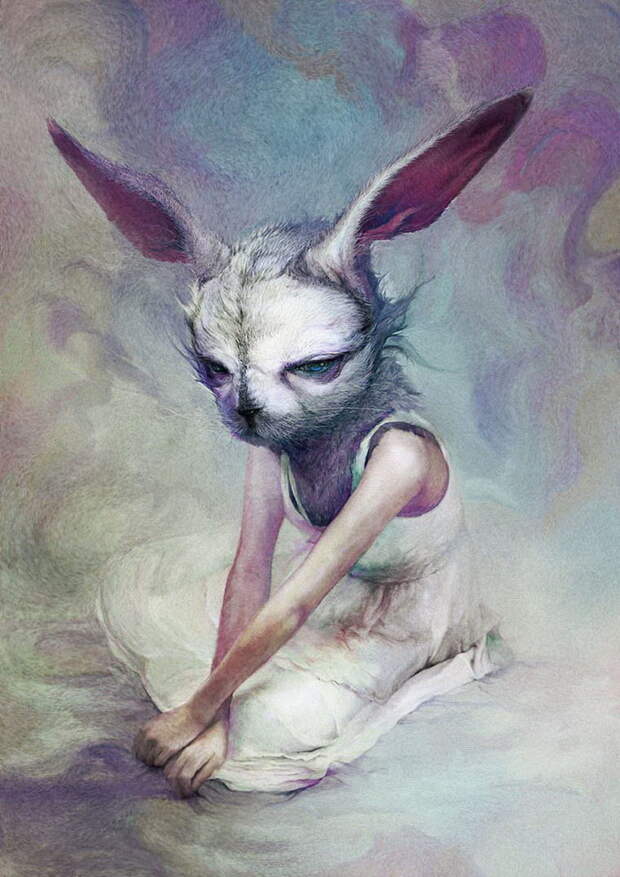 Странные картины Ryohei Hase