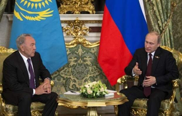 Нурсултан Назарбаев и Владимир Путин