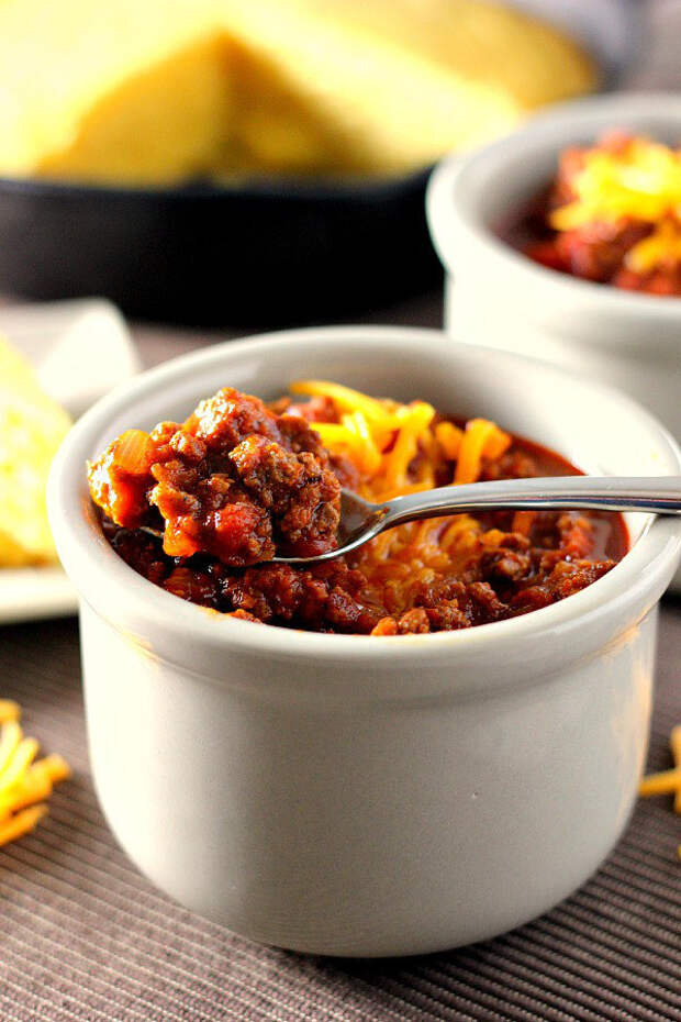 Slow Cooker Hearty No Bean Chili