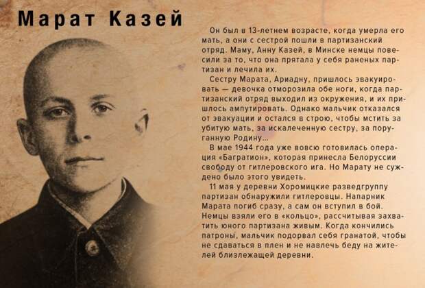 Дети - герои Великой Отечественной войны 1941-1945 и их подвиги