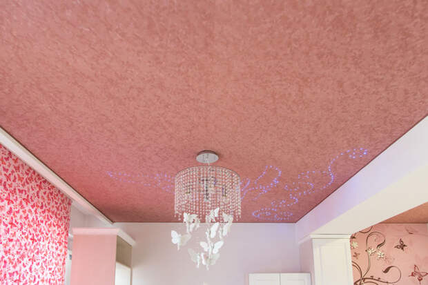 потолок с светодиодами