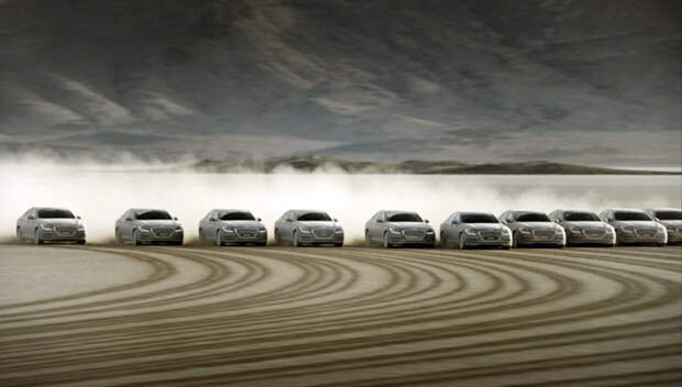 Hyundai отправил послание в космос при помощи 11 автомобилей genesis, hyundai, авто, видео, мкс, послание