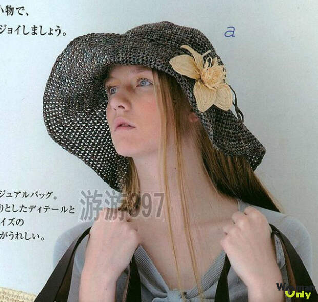 Вязание шляпы крючком по японской схеме