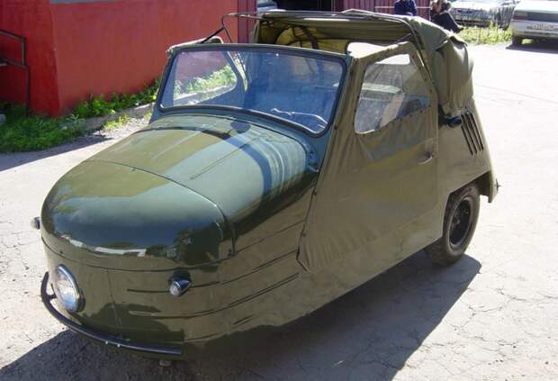 СМЗ С1Л трехколесные авто, трехколесный автомобиль