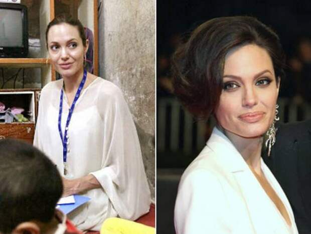 Анжелина Джоли без макияжа
