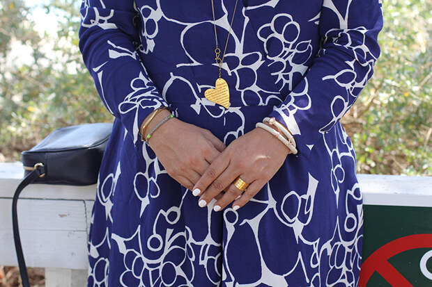Close up photo of my shape shifting dress