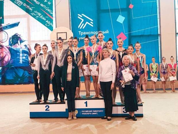 Гимнастки из университета транспорта на Образцова стали серебряными призерами спортивных игр
