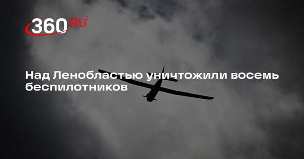 Над Ленобластью уничтожили восемь беспилотников