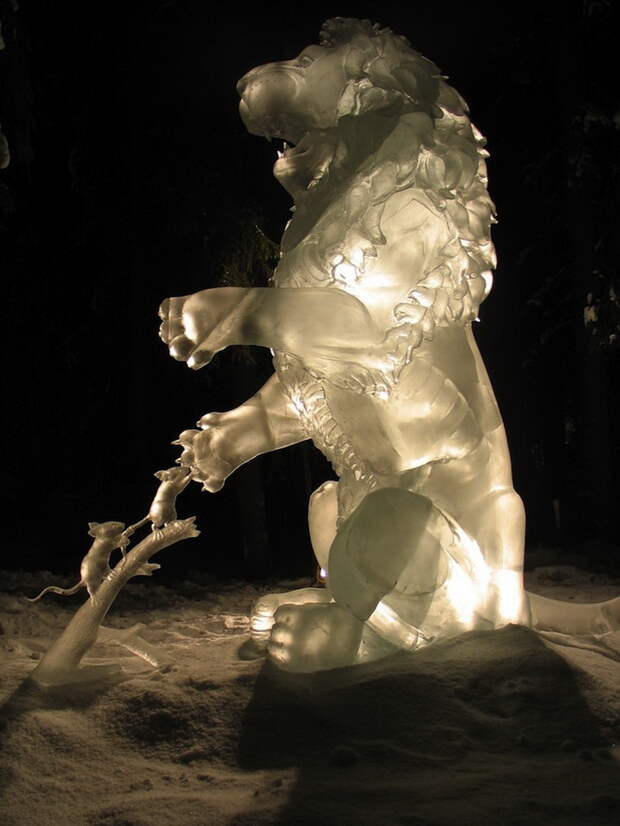 Удивительные ледяные скульптуры авторства одной семьи