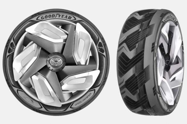 Goodyear подготовил концепт шины, способной заряжать электромобиль (видео)